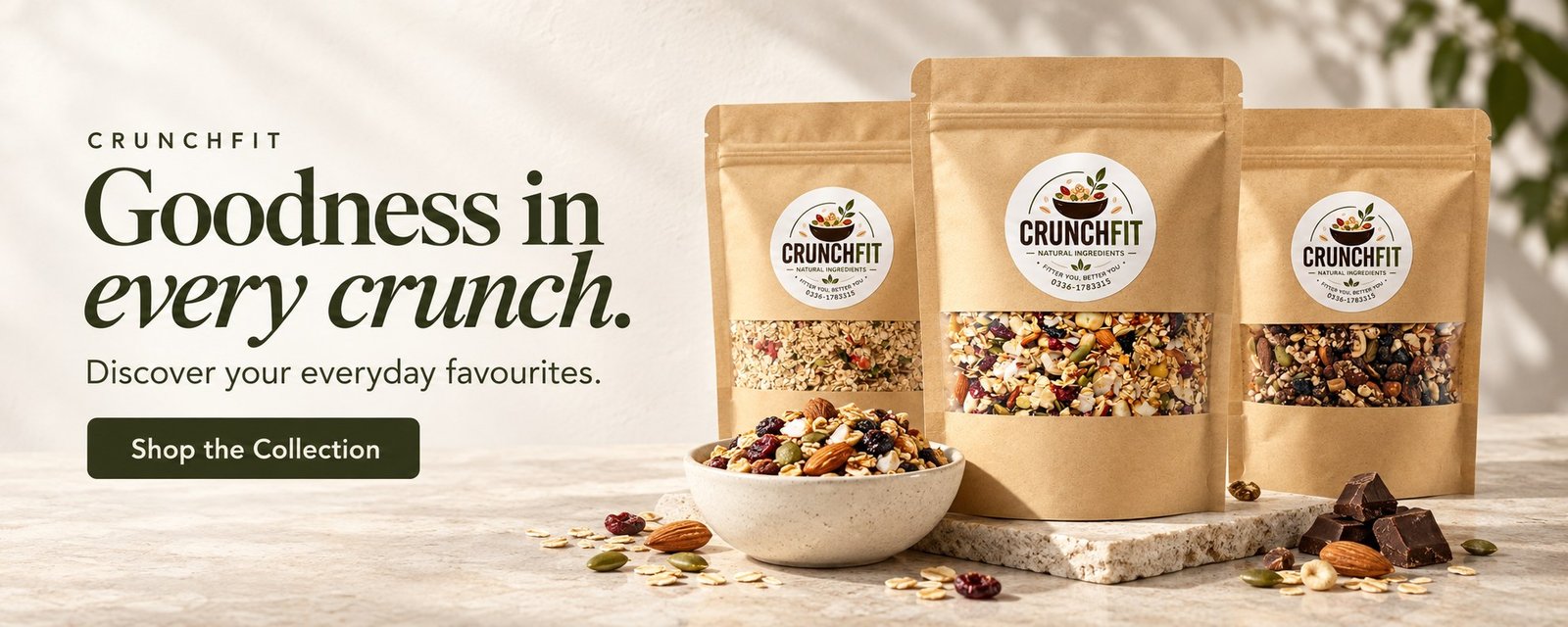 CrunchFit &mdash; goodness in every crunch. Discover your everyday favourites. Shop the collection.